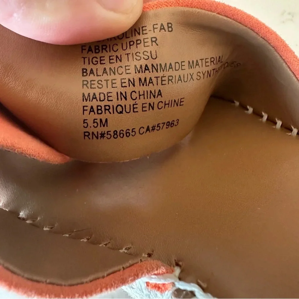 NORDSTROM RACK Caroline Platform Wedge in orange size: 5.5